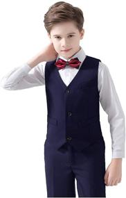 img 1 attached to 👔 Boys' Clothing and Sport Coats - Formal Tuxedo Blazer for Suits