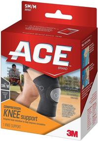 img 3 attached to 👍 ACE Elasto-Preene Knee Support - Small/Medium, Black (545864): Superior Compression for Optimal Knee Support