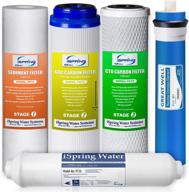 💧 ispring f5-75 ro replacement water filter pack set | stage 1-5 with 75 gpd membrane logo