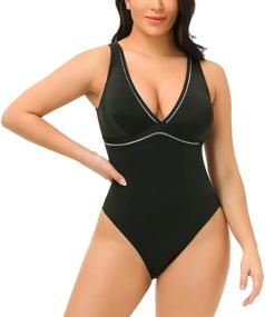 img 2 attached to Wingslove Swimsuit Monokini Training Racerback