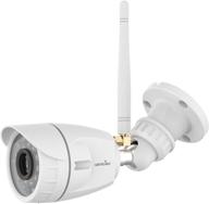 wansview1080p wireless wifi outdoor security camera with night vision, motion detection, 📷 remote access - waterproof home surveillance, compatible with alexa - white (model: w4) logo