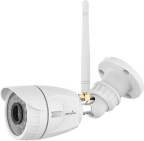 img 4 attached to Беспроводная WiFi камера для охраны Wansview1080P с ночным видением, обнаружением движения, удаленным доступом 📷 - водонепроницаемое домашнее видеонаблюдение, совместимое с Alexa - белая (модель: W4)
