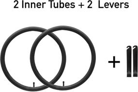 img 3 attached to CalPalmy 2 125 Replacement Inner Tubes Sports & Fitness for Cycling