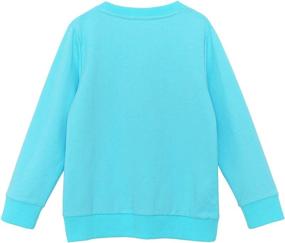 img 3 attached to 👚 Cute Patterns Solid Color Toddler Girls Sweatshirts: Long Sleeve Crew Neck Tops for Ages 3-10 - JESKIDS T-Shirts