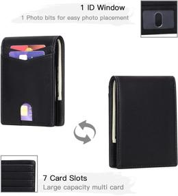 img 1 attached to FALAN MULE Blocking Leather Wallets: Sleek 👝 Men's Accessories for Wallets, Card Cases & Money Organizers