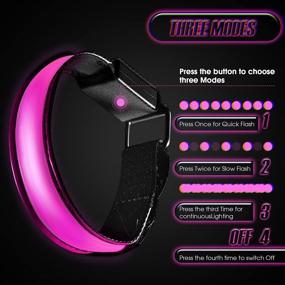 img 2 attached to Skylety Reflective Wristbands Rechargeable Adjustable