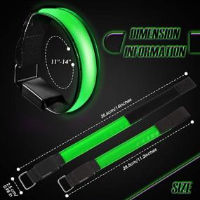 img 3 attached to Skylety Reflective Wristbands Rechargeable Adjustable