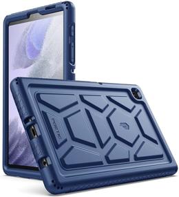 img 4 attached to 🐢 Rugged Navy Blue Poetic Turtleskin Heavy Duty Case for Galaxy Tab A7 Lite 8.7 Inch (SM-T220/T225/T227) - Shockproof Drop Protection Cover with Kids Friendly Silicone, Enhanced SEO