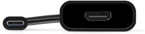 img 1 attached to TNP адаптер USB-C к HDMI - тип С 3.1 мужской на HDMI женский, высокоскоростной кабель с преобразователем видео и аудио AV Ultra HD 4K 1080P - черный.