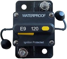 img 3 attached to Jamgoer 120 Amp Circuit Breaker Hi-Amp Type Circuit Protector With Manual Reset 12V- 48VDC Water Resistant (120A) For Boat Marine RV Yacht Battery Trailer Bus Truck