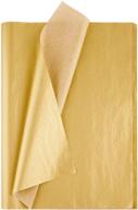 🎁 miahart 50 sheets bulk gold metallic tissue paper - 20x14 inch gift wrap - perfect for wedding, birthday party favor decor, diy fringes, shredded fill, and confetti logo
