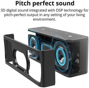 img 2 attached to 🔊 Tronsmart Mega Bluetooth-колонка - звук высокой четкости 40 Вт, глубокий бас, беспроводная колонка с двумя динамиками, время работы до 15 часов, водонепроницаемость, встроенный микрофон, NFC, светодиодная подсветка