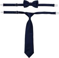 solid satin pre tied necktie tieset1 boys' accessories ~ bow ties logo