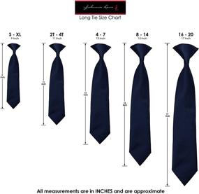 img 2 attached to Solid Satin Pre Tied Necktie TieSet1 Boys' Accessories ~ Bow Ties