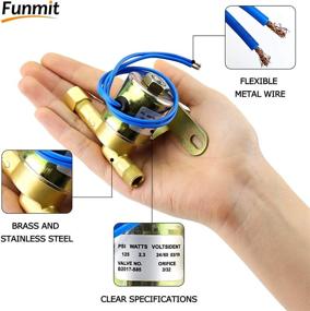 img 3 attached to 🔵 Funmit Humidifier Water Solenoid Valve 4040 Replacement Compatible with A.prilaire Models 220, 224, 400, 500, 600, 700 | Replaces Part # B2015-S85, B2017-S85 | 24V, 2.3W, 60Hz | Blue