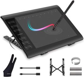 img 4 attached to 🎨 XOPPOX Graphics Drawing Tablet 10x6 Inch: Advanced 8192-Level Battery-Free Pen, 12 Hot Keys – Ideal for Painting, Design & Online Teaching on PC/Mac/Android OS