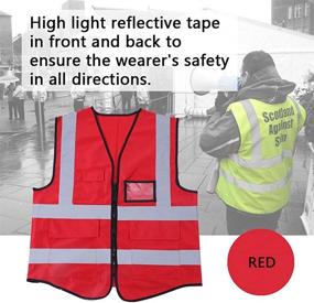 img 3 attached to Visibility Safety Breathable Reflective Pockets