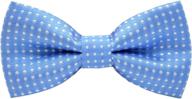 👔 carahere pre-tied little boy's polka dot bow ties - stylish baby solid color bow ties for kids m012 logo