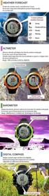 img 1 attached to 🏔️ Lad Weather Multi-Functional Outdoor Watch: Altimeter, Barometer, Compass, Heart Rate Monitor & more for Climbing, Trekking, and Sports
