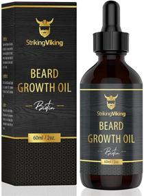 img 4 attached to 🧔 Natural Beard Growth Serum with Biotin and Conditioning Oil - Promotes Thickening and Maximum Hair Growth for Men - Striking Viking (2oz)