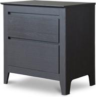 baxton studio wholesale interiors carolina modern 2-drawer nightstand in brown логотип