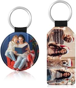 img 1 attached to Sublimation Keychain Transfer Keyrings Rectangle