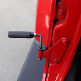 img 2 attached to 🔧 Надёжные стальные подножки JeCar для ног для 2007-2020 Jeep Wrangler JK JKU JL JLU