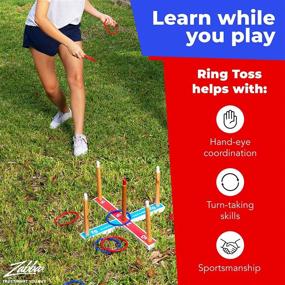 img 1 attached to 🎯 Elite Sportz Ring Toss Games: Fun Indoor Holiday & Outdoor Yard Game for Kids, Adults & Family