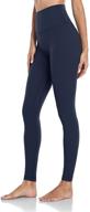 👖 heynuts hawthorn athletic extra long women's essential ii high waisted leggings 31'' - the perfect workout leggings for women логотип