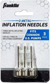 img 4 attached to Three-Pack Franklin Sports Metal 🔒 Inflation Needles - Silver, One Size (3118)