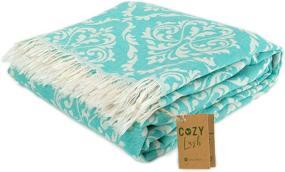 img 4 attached to 🏖️ Cozy Voyager: The Ultimate 100% Cotton Turkish Beach & Bath Towel (35" x 67") - Pre-Washed Peshtemal for Pool, Gym, Spa, Hammam, Oversized Washcloth and Eco-Friendly