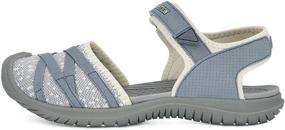 img 2 attached to GRITION Hiking Sandals Women: Ultimate Comfort & Lightweight 👟 Closed Toe Athleisure Sandals for Outdoor Activities, Beach & Summer Adventures