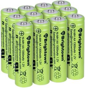 img 4 attached to Long-lasting and Powerful Pre Charged NiMH Rechargeable AA Batteries - Ideal for 🔋 Solar Lights, String Lights, TV Remotes, Wireless Mouses, Radio, Flashlight - 12 Pack (AA-1300mAh)