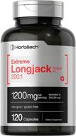💥 longjack 200 1 tongkat ali: ultimate male performance supplement for libido, energy, and stamina – 1200mg 120 capsules, non-gmo, gluten-free pills by horbaach logo