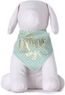 🐾 tail trends happy birthday dog bandana - birthday boy dog bandana in 100% cotton fabric logo