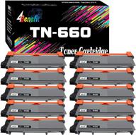 🖨️ high-quality 10-pack of 4benefit 660 compatible tn660 toner cartridges for brother printers (black, 10x) logo