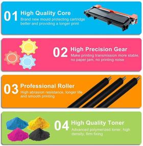 img 2 attached to 🖨️ High-Quality 10-Pack of 4Benefit 660 Compatible TN660 Toner Cartridges for Brother Printers (Black, 10x)