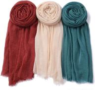 🧣 nur premium cotton scarf classics: top women's accessories in scarves & wraps logo