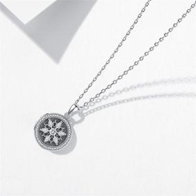 img 2 attached to Swanwave Lockets: Exquisite Sterling Silver Necklaces with 18-inch Chain & Picture Holding Dainty Pendant for Women