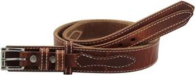 img 2 attached to Black Leather Stitched Workhorse Ranger Men's Accessories for Belts