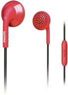 in-ear headset with microphone (red) by philips, she2675bp/28 logo