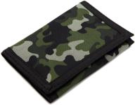 👝 canvas tri-fold outdoor sports wallet - men's essential accessory logo