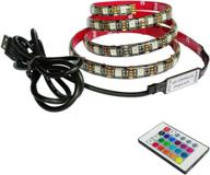 🌈 icih 3.3ft/1m 60leds waterproof rgb color changing flexible tv usb led strip light with remote controller (5v 12w) - ih-rgb-tvfsl логотип