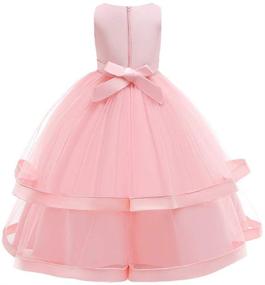 img 2 attached to 👸 IBTOM CASTLE Girls Long Communion Princess Dresses: Perfect for Flower Pageants, Weddings, and Formal Occasions