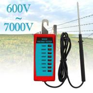 💡 efficient electric fence voltage tester: lightweight portable fault finder for farming equipment, neon lights, 600v - 7000v logo