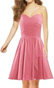 img 1 attached to ANTS Sweetheart Bridesmaid Dresses Chiffon Women's Clothing and Dresses