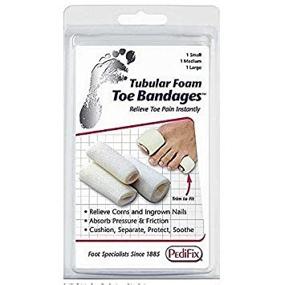 img 1 attached to 🦶 PediFix Tubular-Foam Toe Bandage - Pack of 3 (Large) - Part No. P337-L: Ultimate Toe Comfort