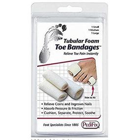 img 4 attached to 🦶 PediFix Tubular-Foam Toe Bandage - Pack of 3 (Large) - Part No. P337-L: Ultimate Toe Comfort