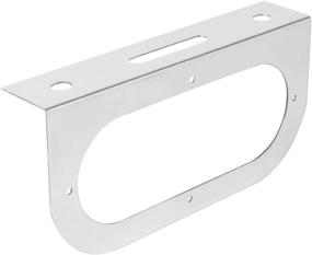 img 1 attached to 🔧 Finding the Perfect Fit: Grand General 81381 Chrome L-Shaped Mounting Bracket for Standard Oval Light