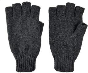 img 4 attached to 🧤 Stay Warm and Cozy with Bruceriver Knitted Thinsulate Lining Fingerless Gloves